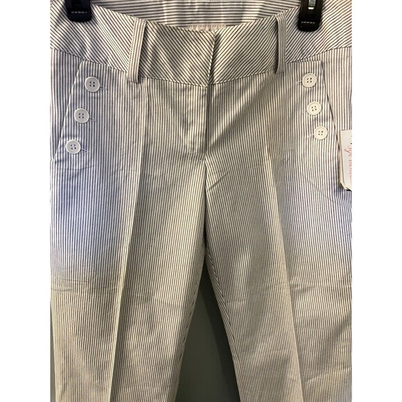 Joe Benbasset Striped Black & White Dress Pants Size 7 - Picture 4 of 6